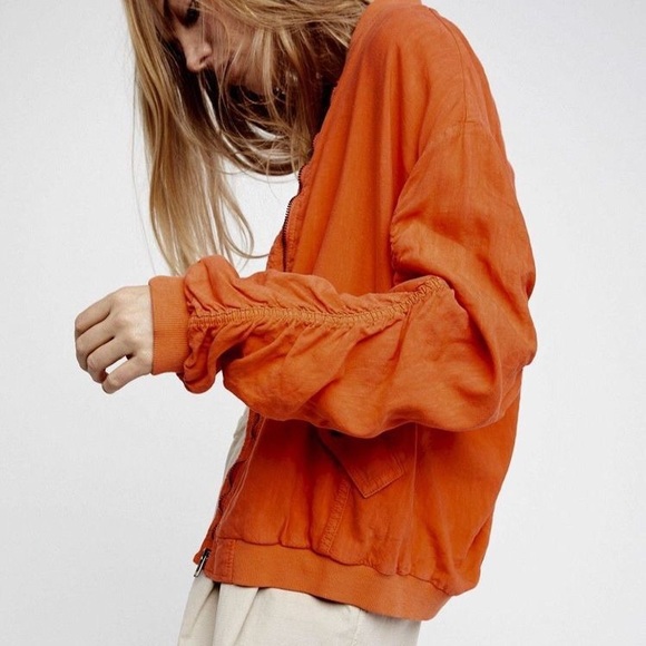 FREE PEOPLE  BOMBER JACKET NWT - Picture 3 of 7